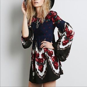 Free People floral mini dress